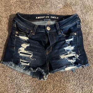American eagle jean shorts size 0